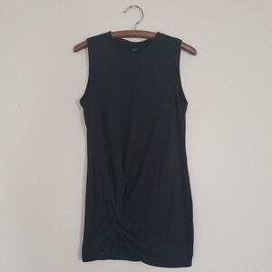 SHEIN Black Twist-Front Mini Dress